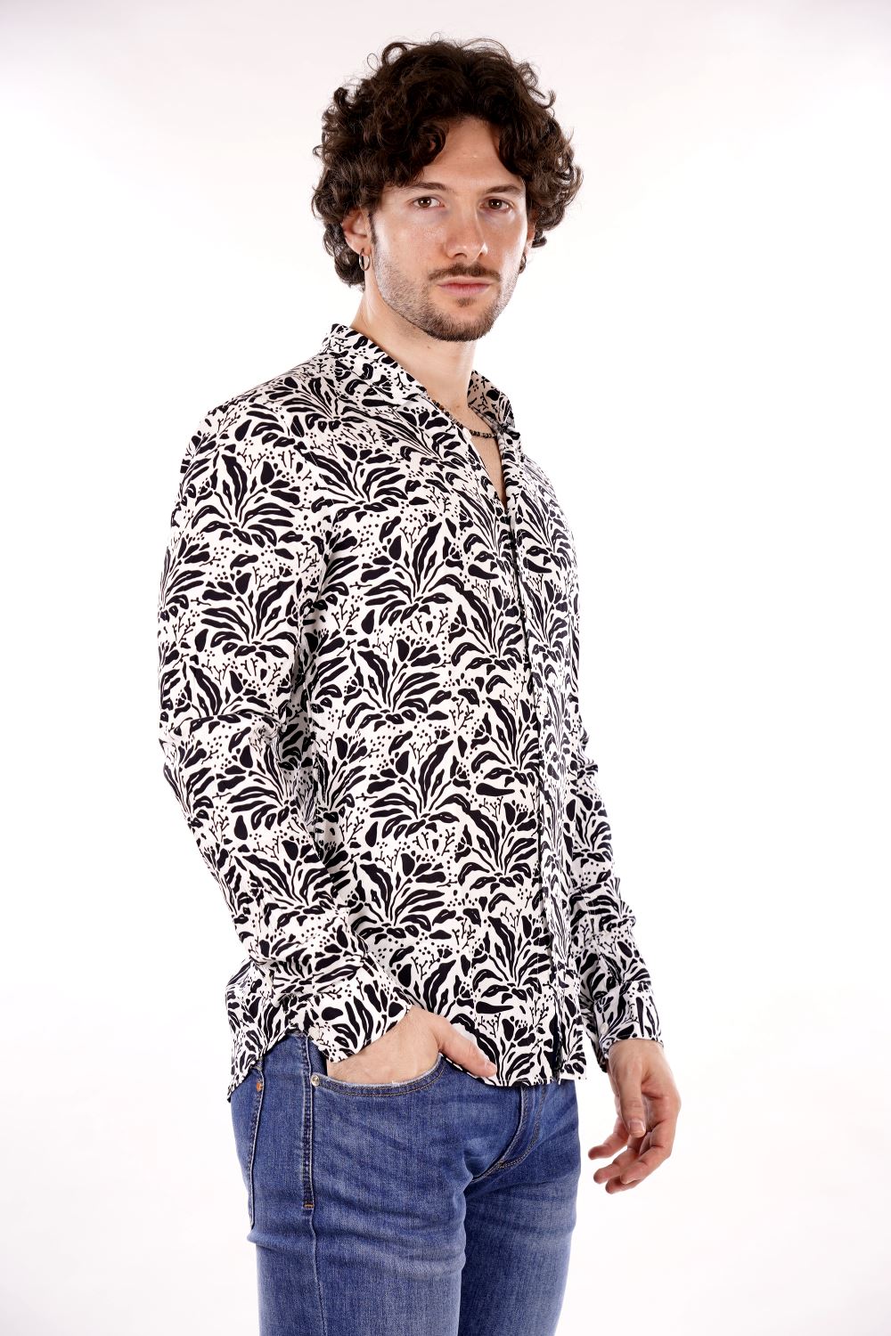 Camicia GIANNI LUPO da Uomo - nero GL7804SWHTBLK
