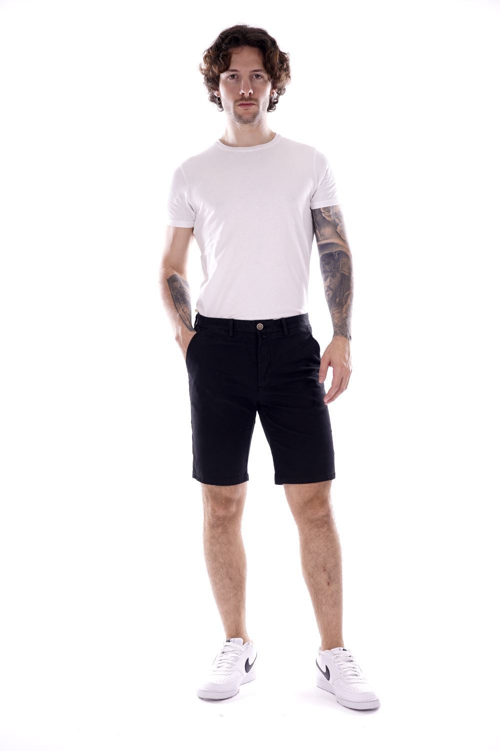Bermuda GIANNI LUPO da Uomo - nero SALTON-S25BLK