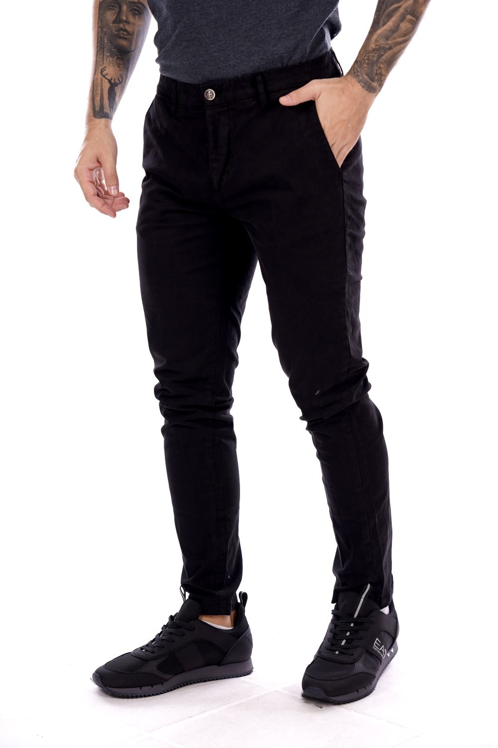 Pantalone GIANNI LUPO da Uomo - nero TAHOMA-S25BLK