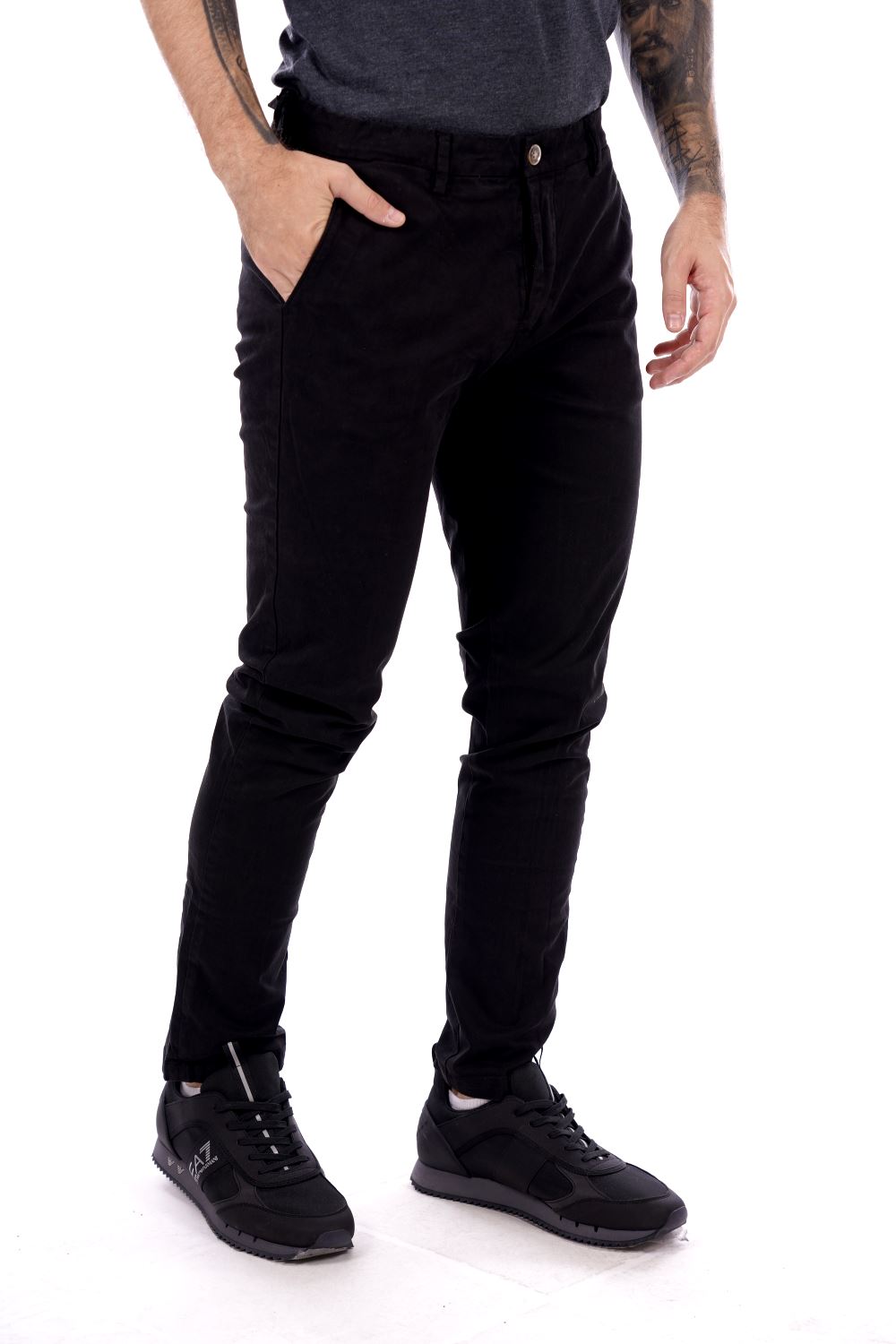Pantalone GIANNI LUPO da Uomo - nero TAHOMA-S25BLK