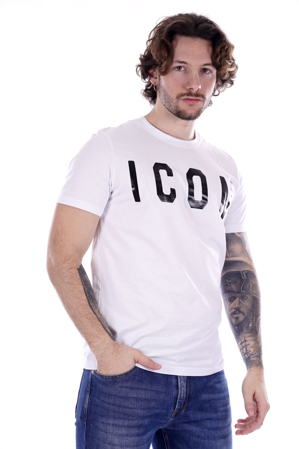 T-shirt ICON da Uomo - bianco ICUS2S5T021BIANCO