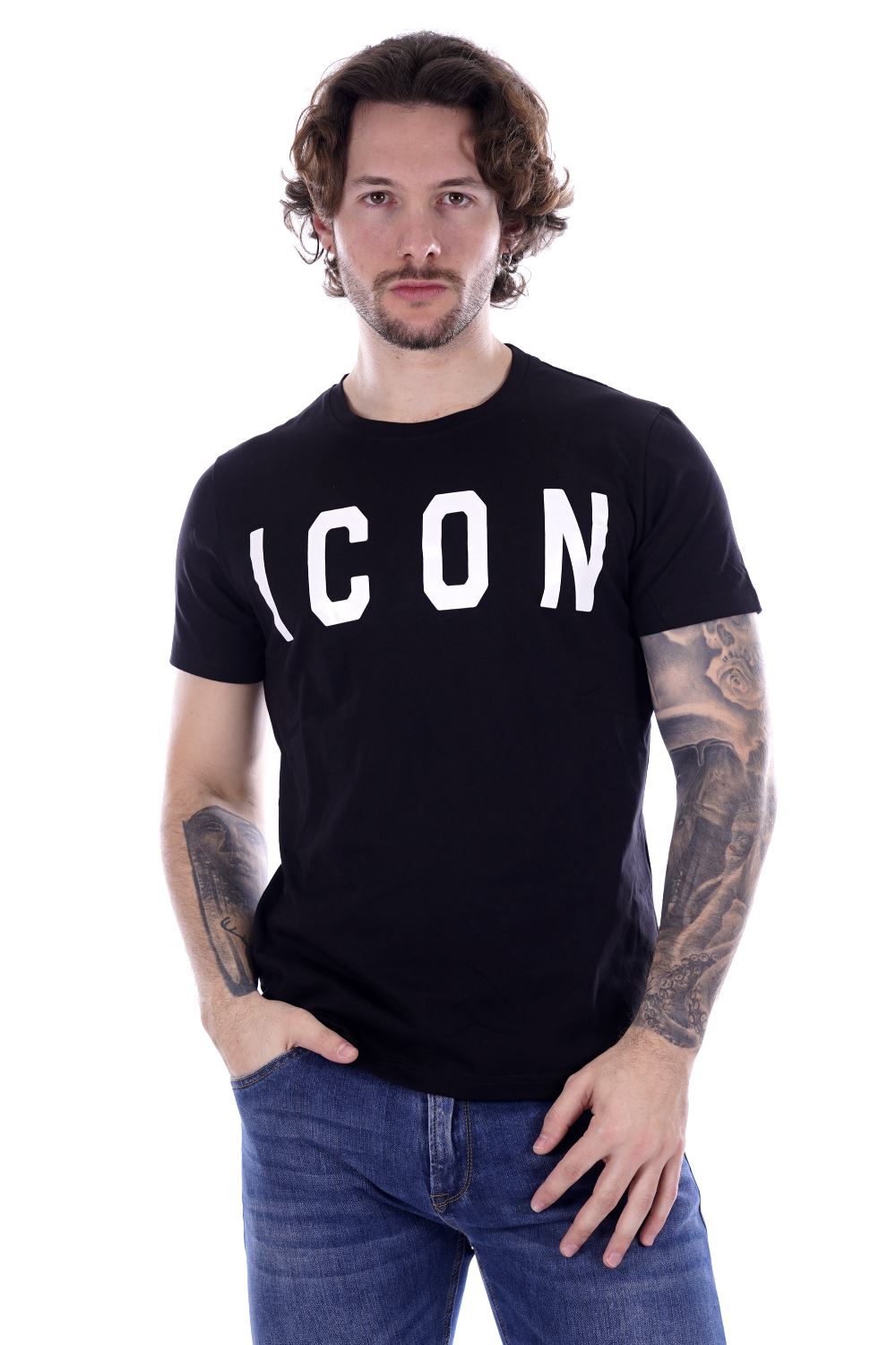 T-shirt ICON da Uomo - nero ICUS2S5T021NERO