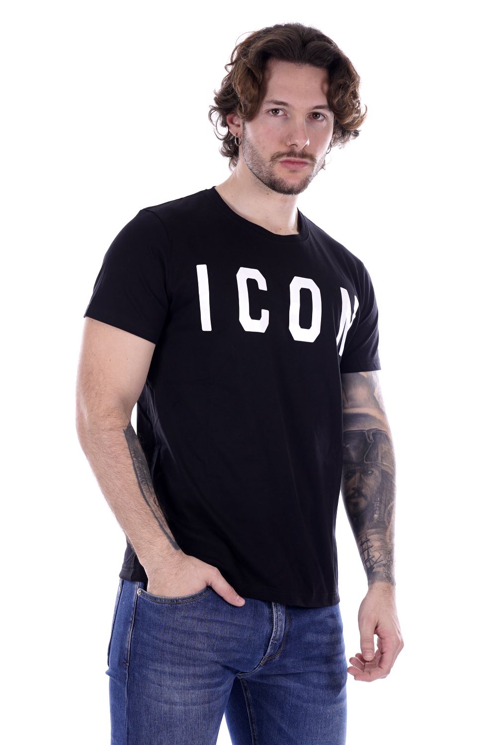 T-shirt ICON da Uomo - nero ICUS2S5T021NERO