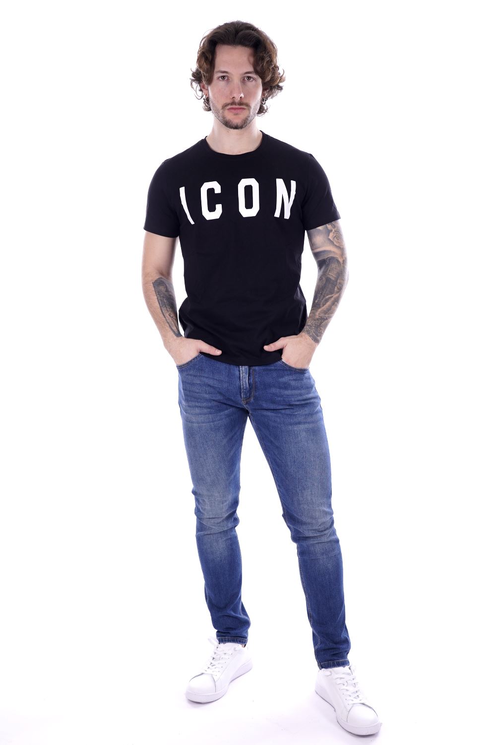 T-shirt ICON da Uomo - nero ICUS2S5T021NERO