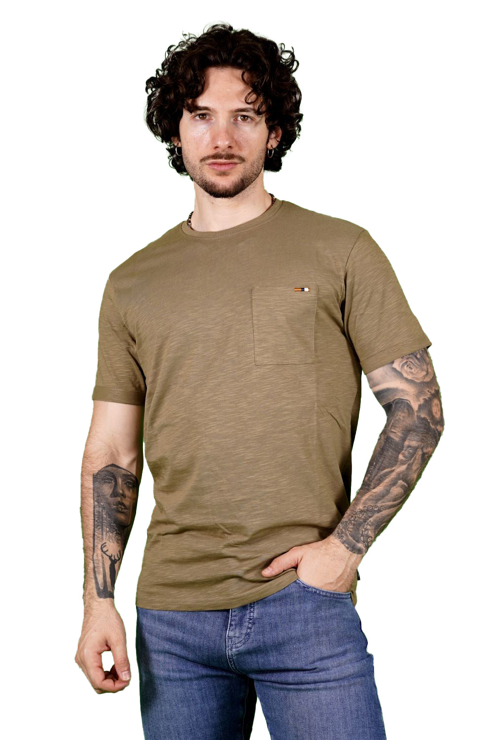 T-shirt INDICODE da Uomo - verde 41104617