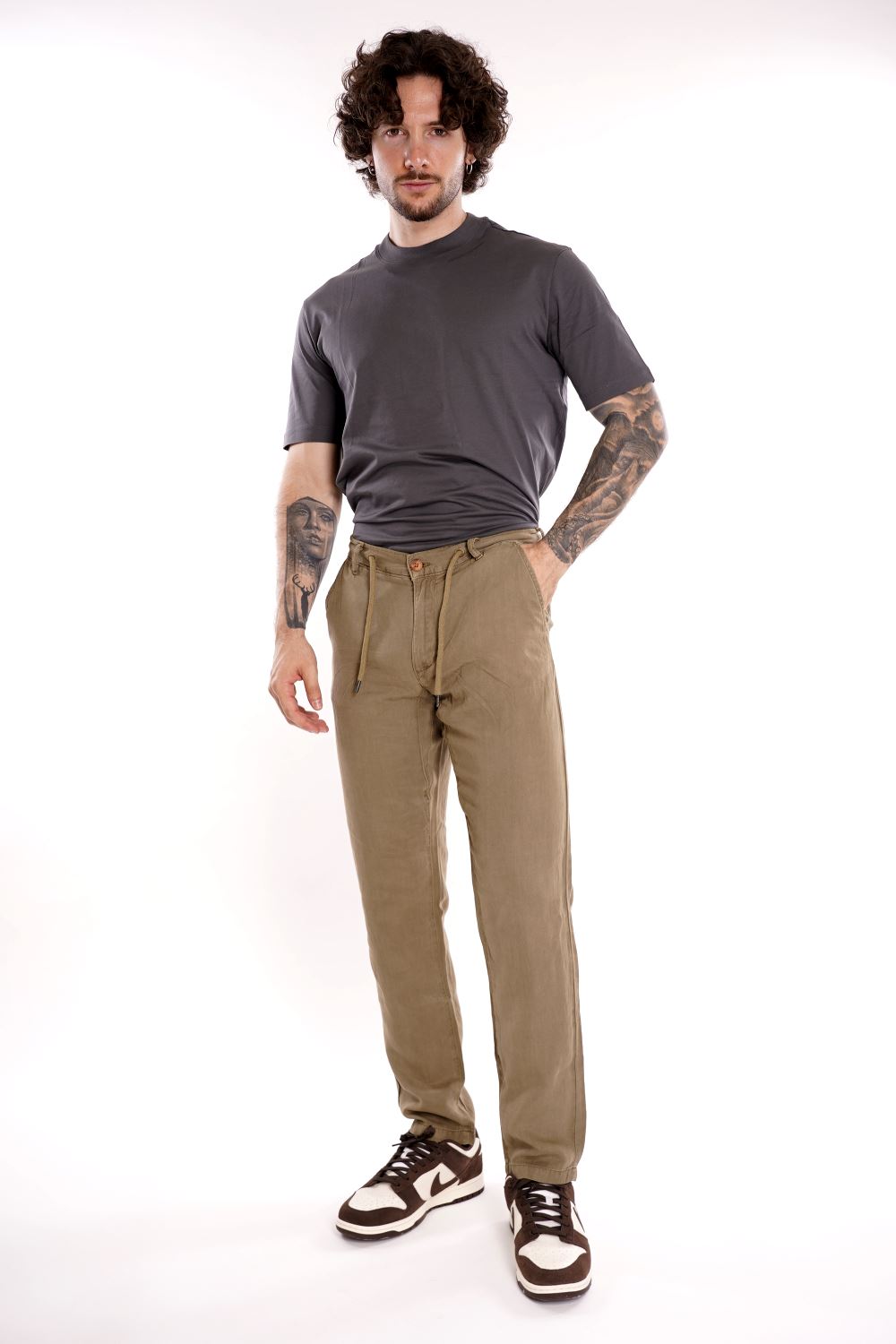 Pantalone INDICODE da Uomo - verde 60413617