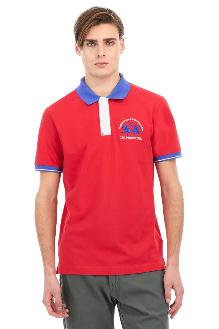 Polo LA MARTINA da Uomo - rosso MAP005PK0016008