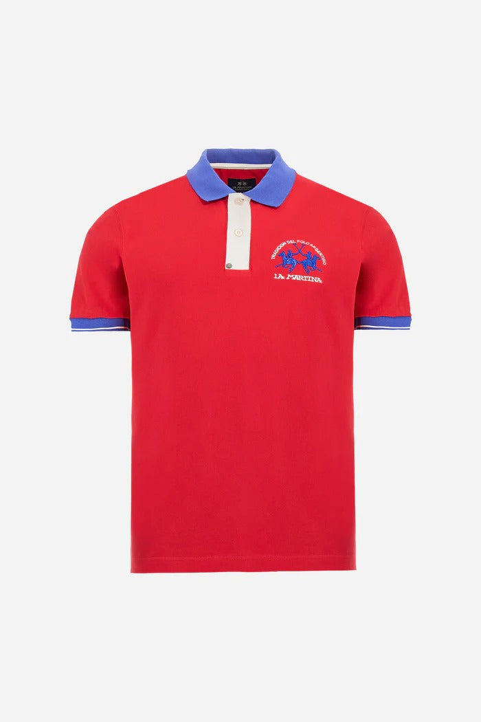 Polo LA MARTINA da Uomo - rosso MAP005PK0016008