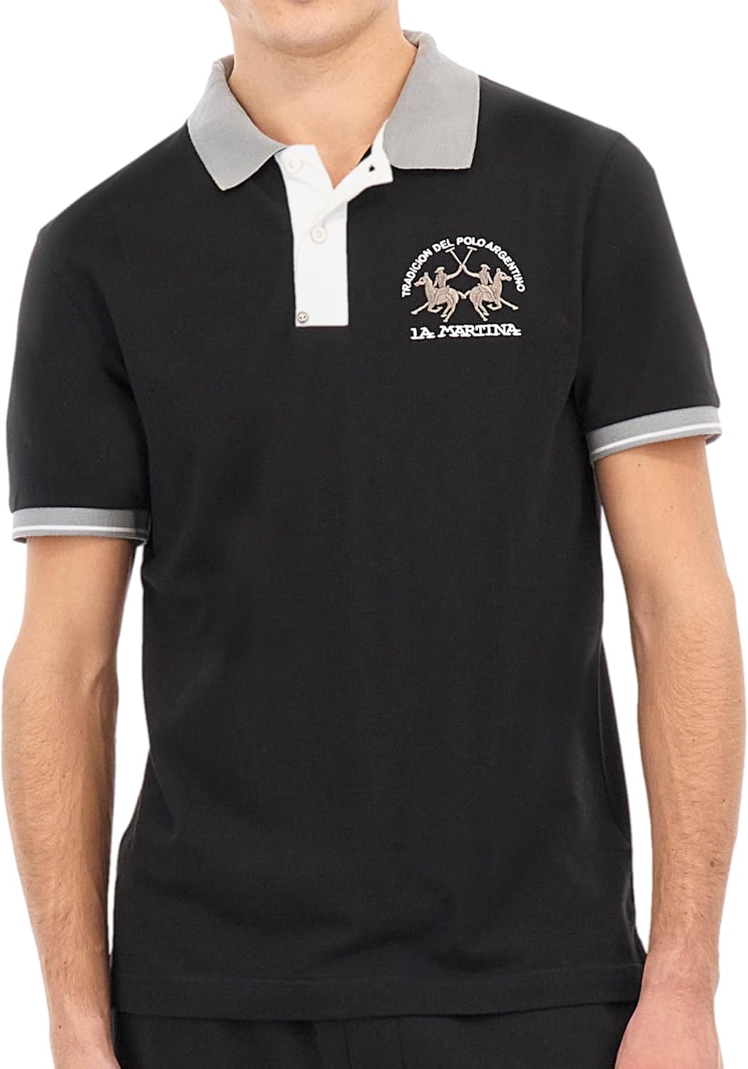 Polo LA MARTINA da Uomo - nero MAP005PK001999