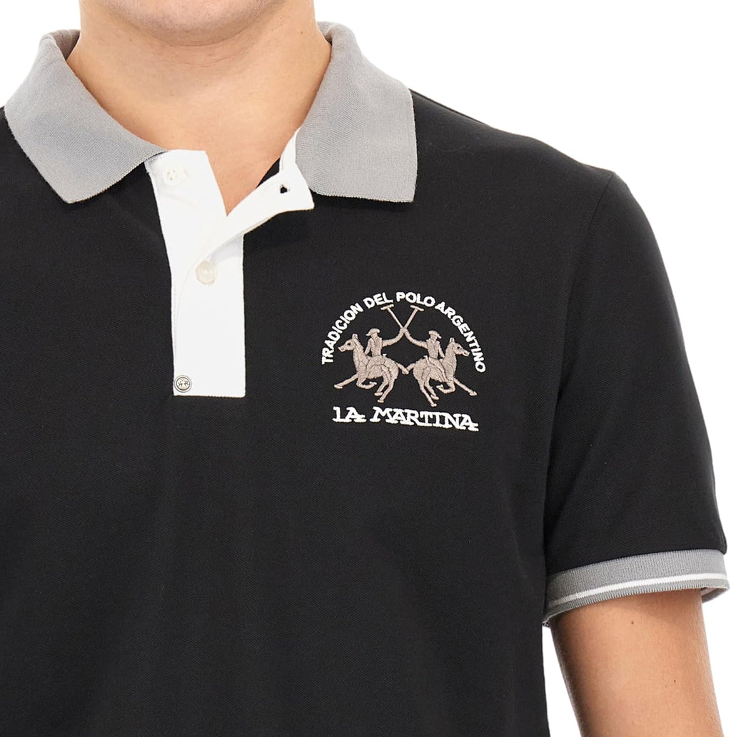 Polo LA MARTINA da Uomo - nero MAP005PK001999