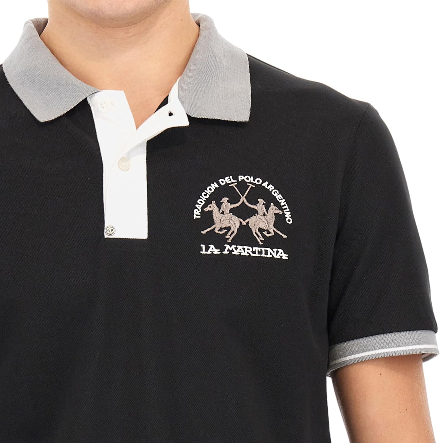 Polo LA MARTINA da Uomo - nero MAP005PK001999