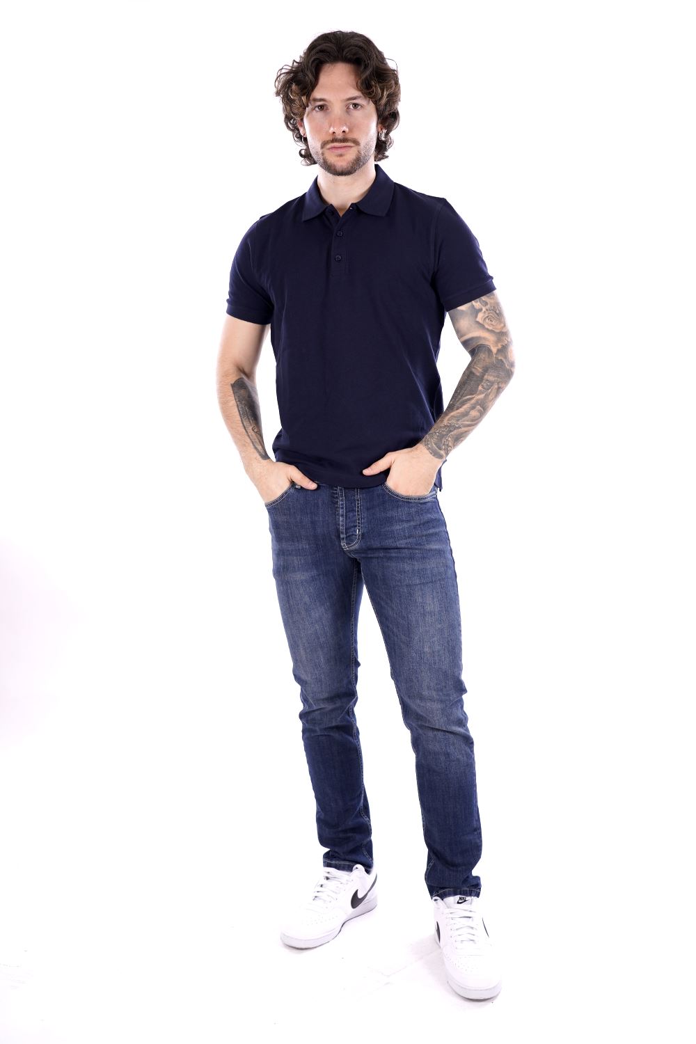 Polo MARK UP da Uomo - blu MK11001BLU