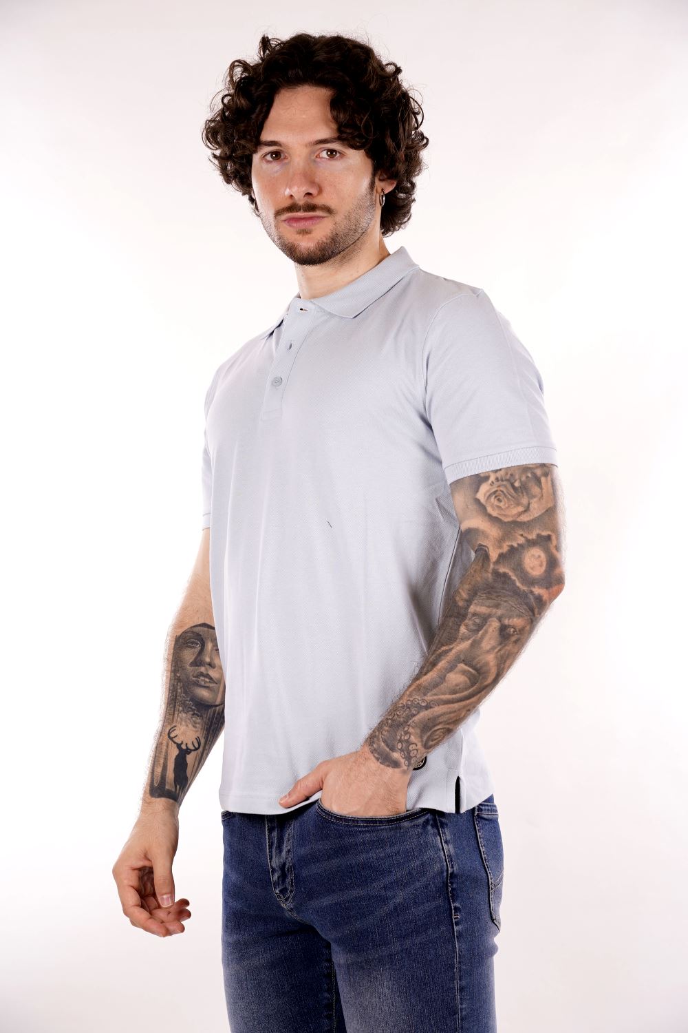 Polo MARK UP da Uomo - blu MK11001CELESTE