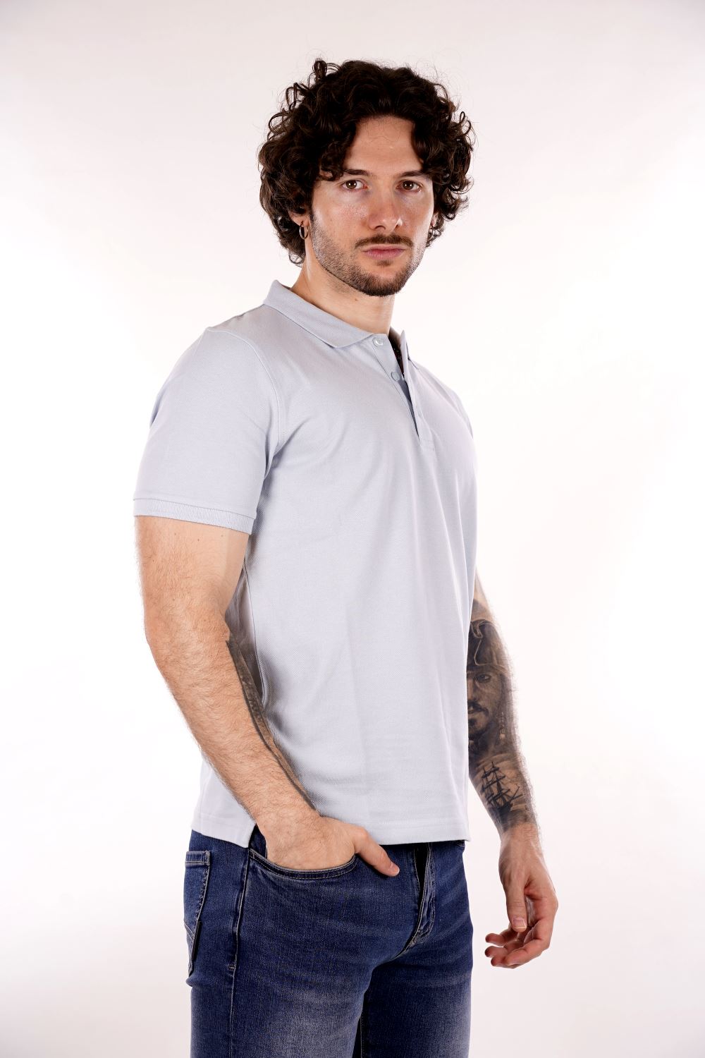 Polo MARK UP da Uomo - blu MK11001CELESTE