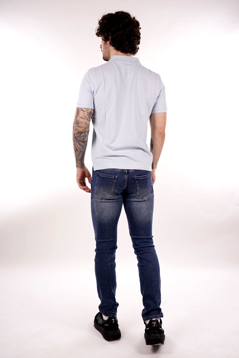 Polo MARK UP da Uomo - blu MK11001CELESTE