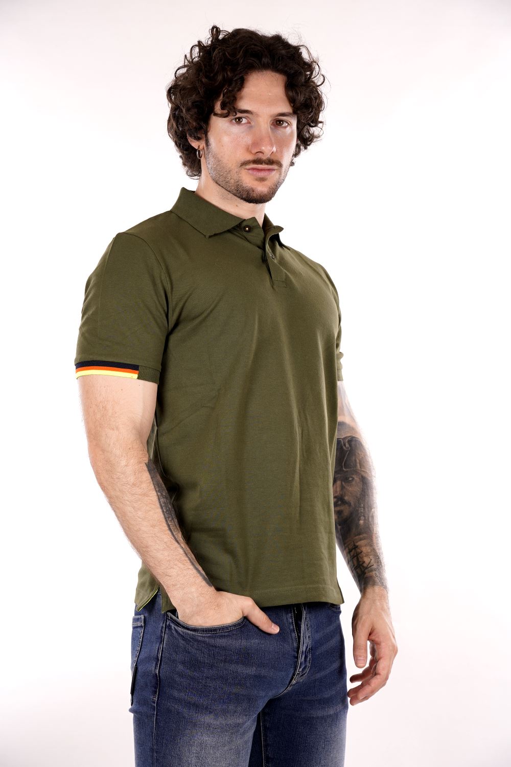 Polo MARK UP da Uomo - verde MK891022MILITARE