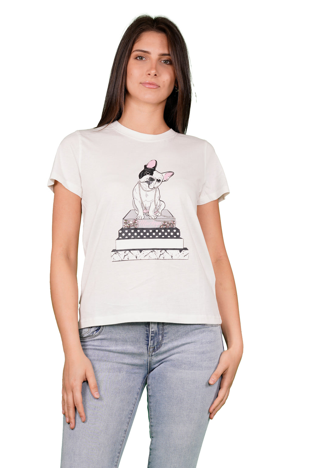 T-shirt MARK UP da Donna - bianco MW861019WHT