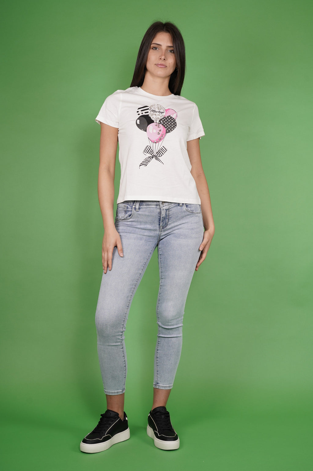 T-shirt MARK UP da Donna - bianco MW861022WHT