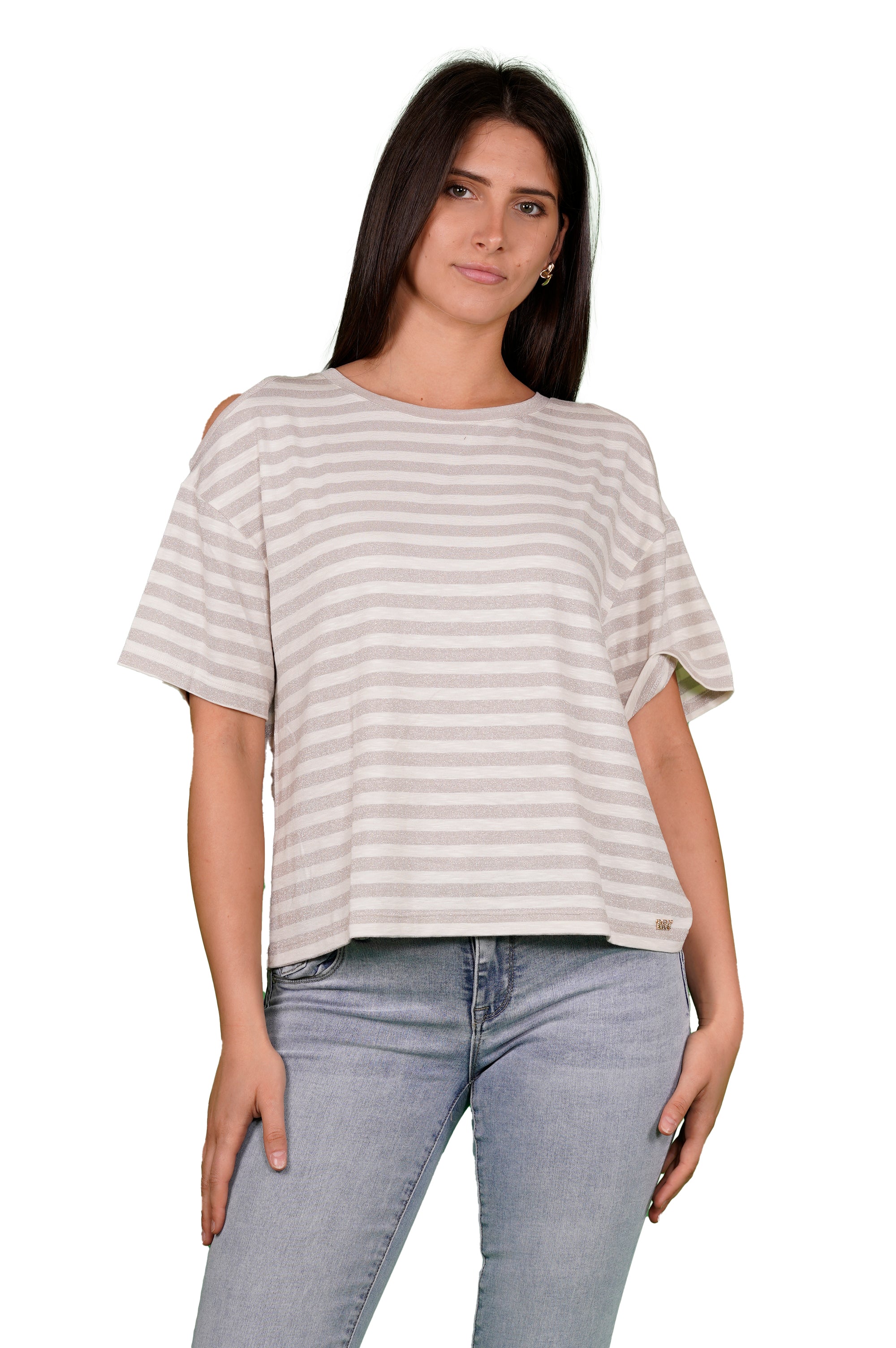 T-shirt MARK UP da Donna - argento MW861032RIGHEORO