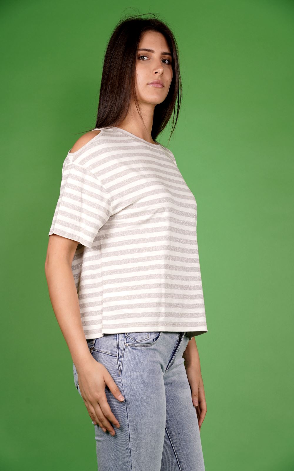 T-shirt MARK UP da Donna - argento MW861032RIGHEORO