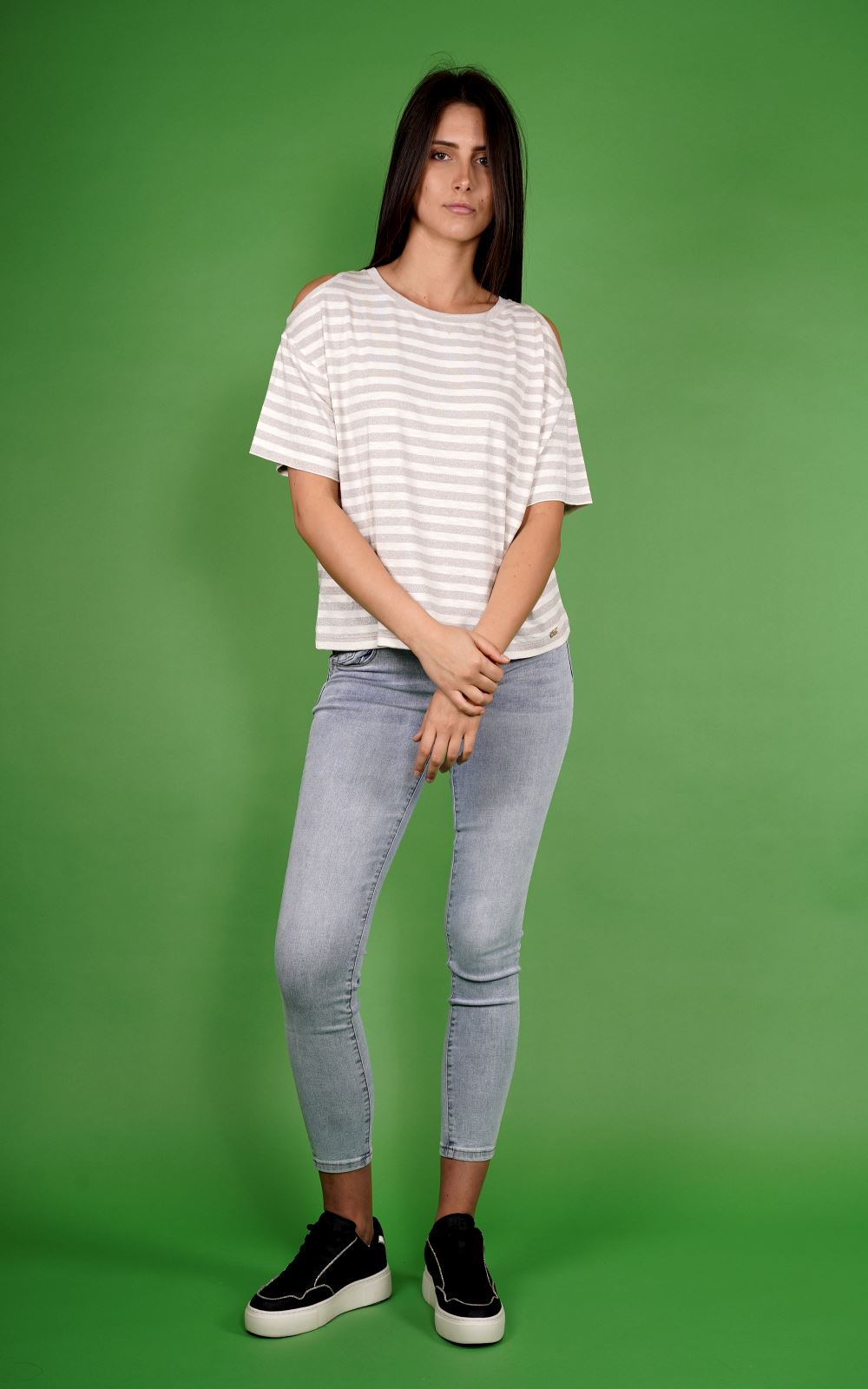 T-shirt MARK UP da Donna - argento MW861032RIGHEORO