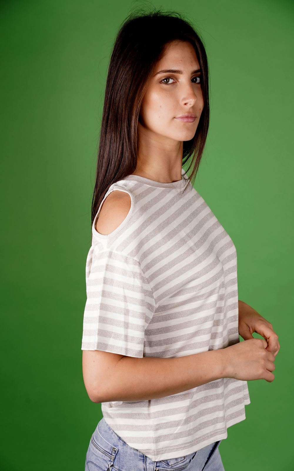 T-shirt MARK UP da Donna - argento MW861032RIGHEORO