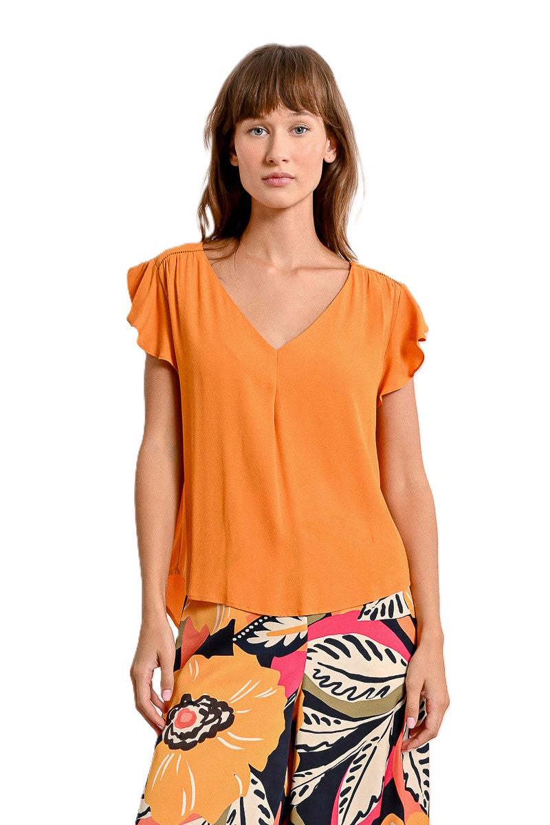 T-shirt MOLLY BRACKEN da Donna - arancione LA1472DEORANGE