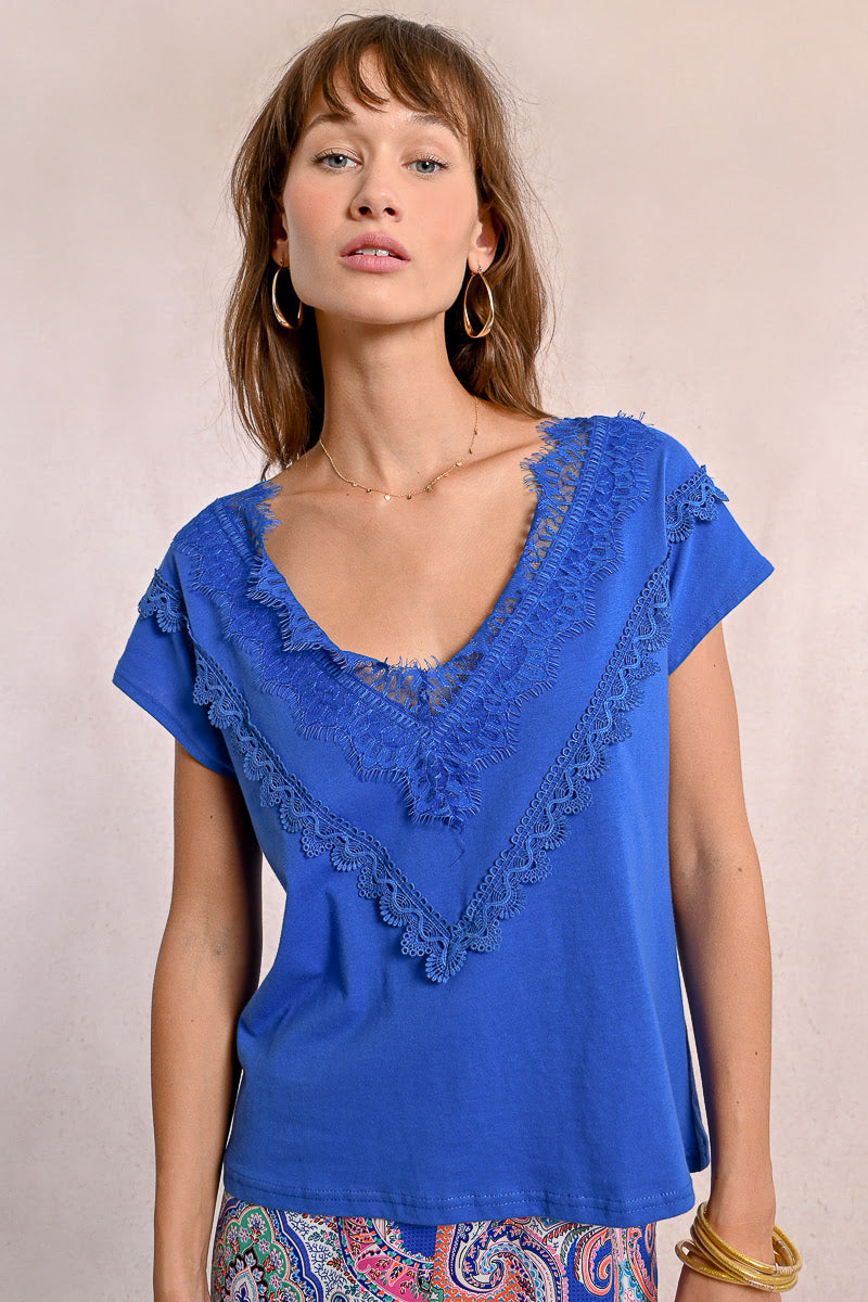 T-shirt MOLLY BRACKEN da Donna - blu LA1743DPBLUE