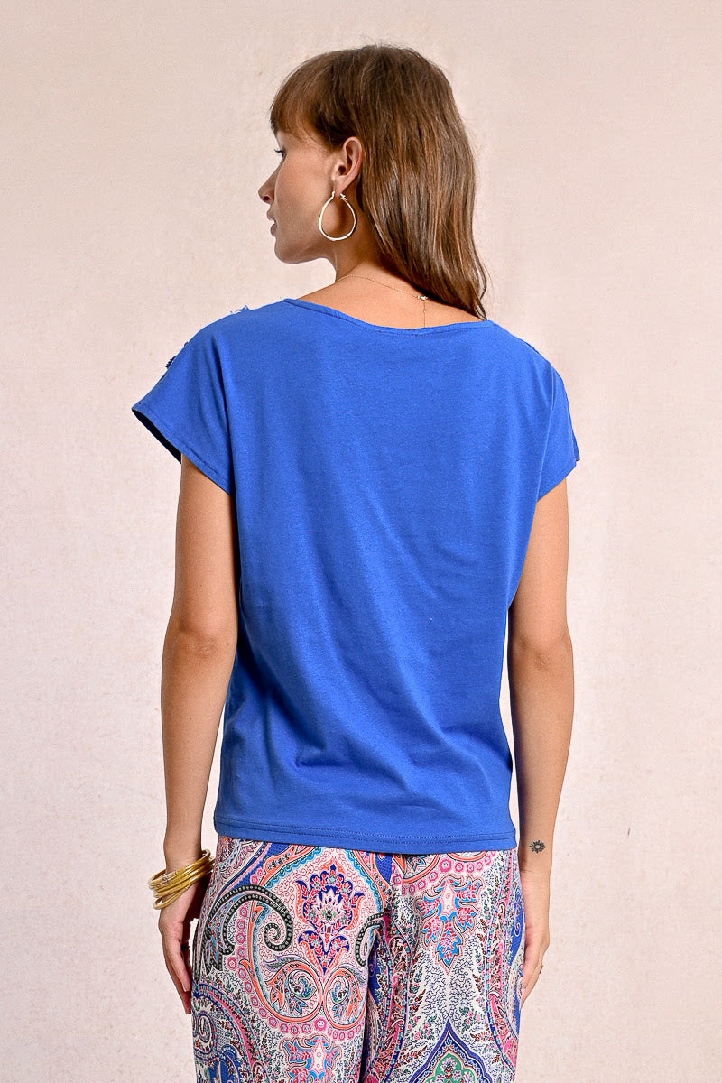 T-shirt MOLLY BRACKEN da Donna - blu LA1743DPBLUE