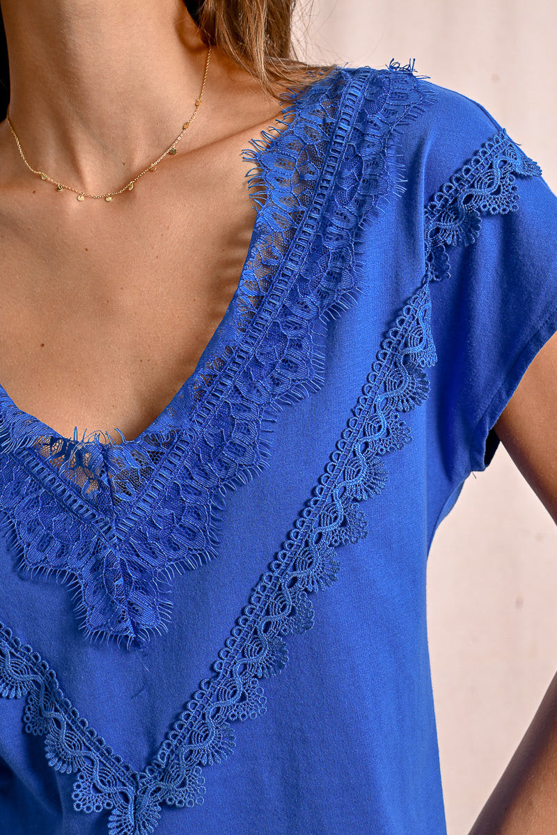 T-shirt MOLLY BRACKEN da Donna - blu LA1743DPBLUE