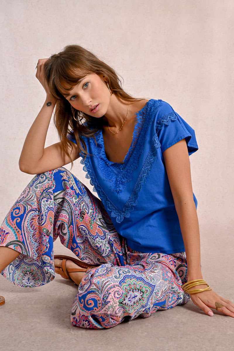 T-shirt MOLLY BRACKEN da Donna - blu LA1743DPBLUE