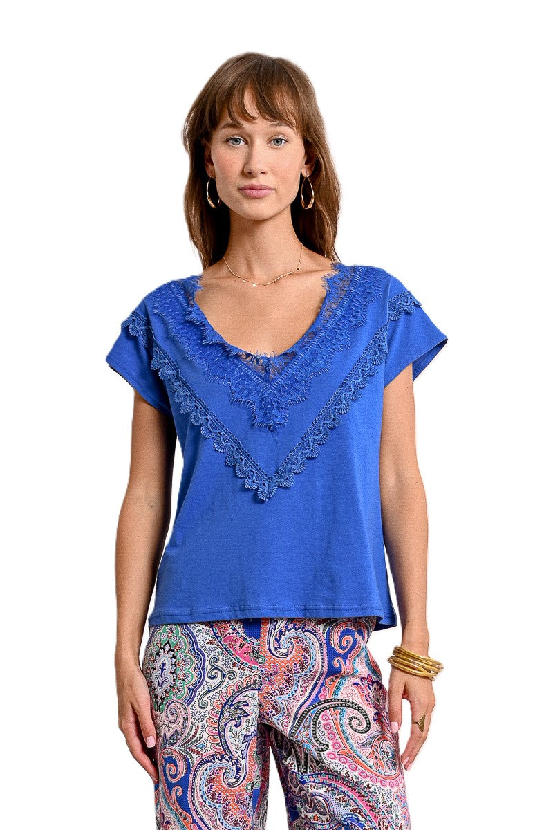 T-shirt MOLLY BRACKEN da Donna - blu LA1743DPBLUE
