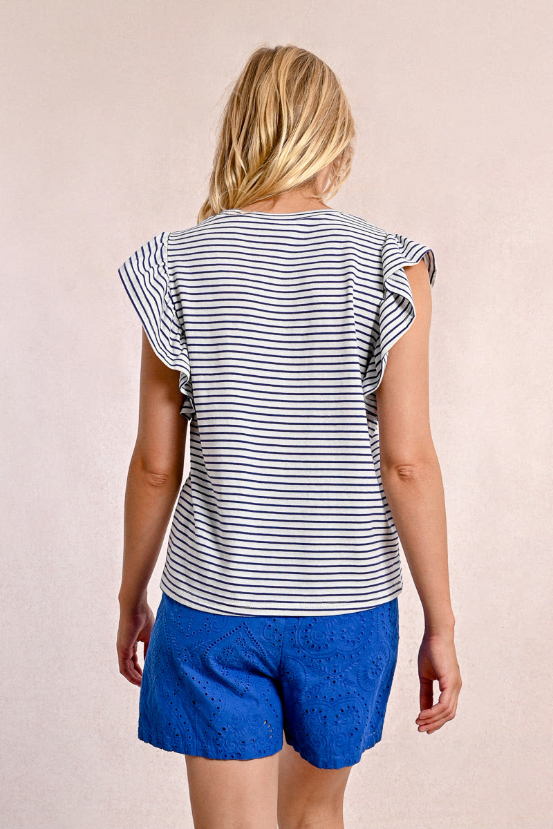 T-shirt MOLLY BRACKEN da Donna - bianco T1945DPWHTBLU