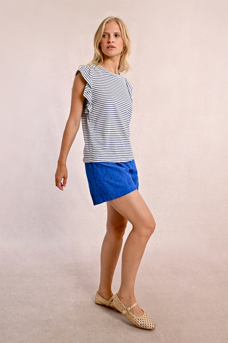T-shirt MOLLY BRACKEN da Donna - bianco T1945DPWHTBLU