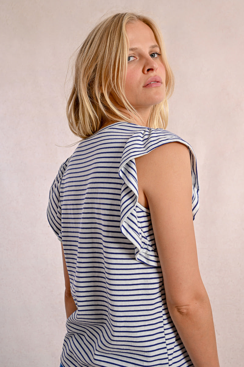 T-shirt MOLLY BRACKEN da Donna - bianco T1945DPWHTBLU