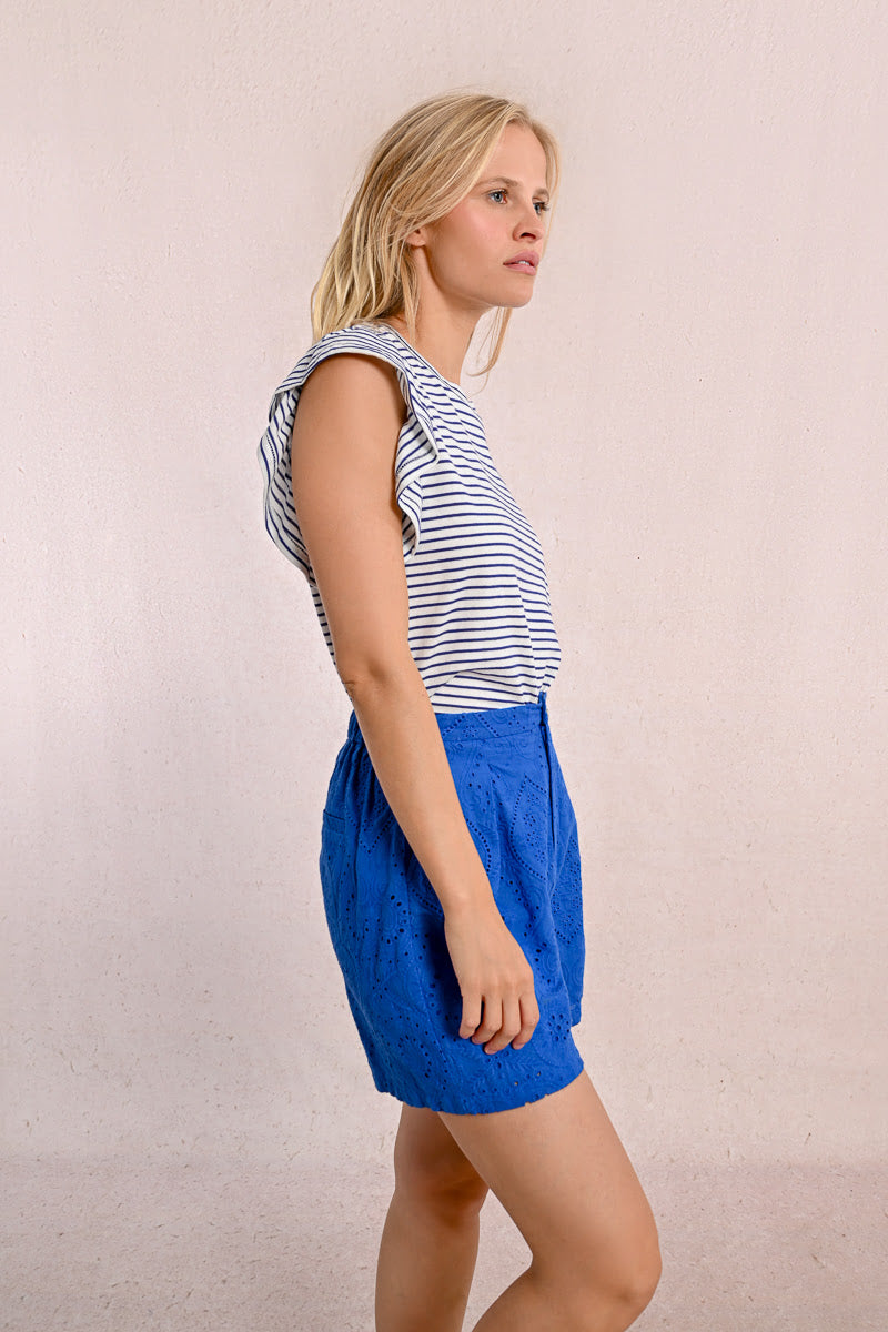 T-shirt MOLLY BRACKEN da Donna - bianco T1945DPWHTBLU