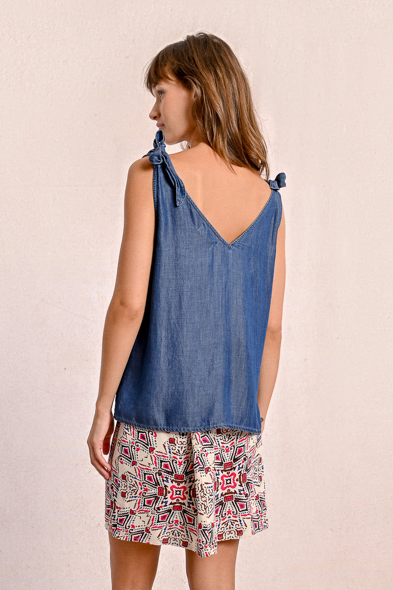 Top MOLLY BRACKEN da Donna - blu Z623DEDENIM