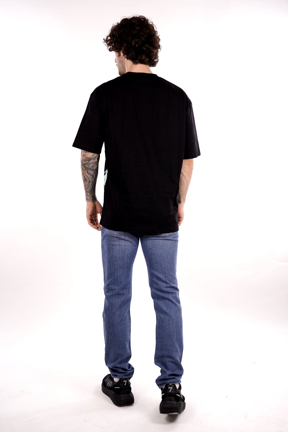 T-shirt PHOBIA da Uomo - nero PH00809GREENLATERAL