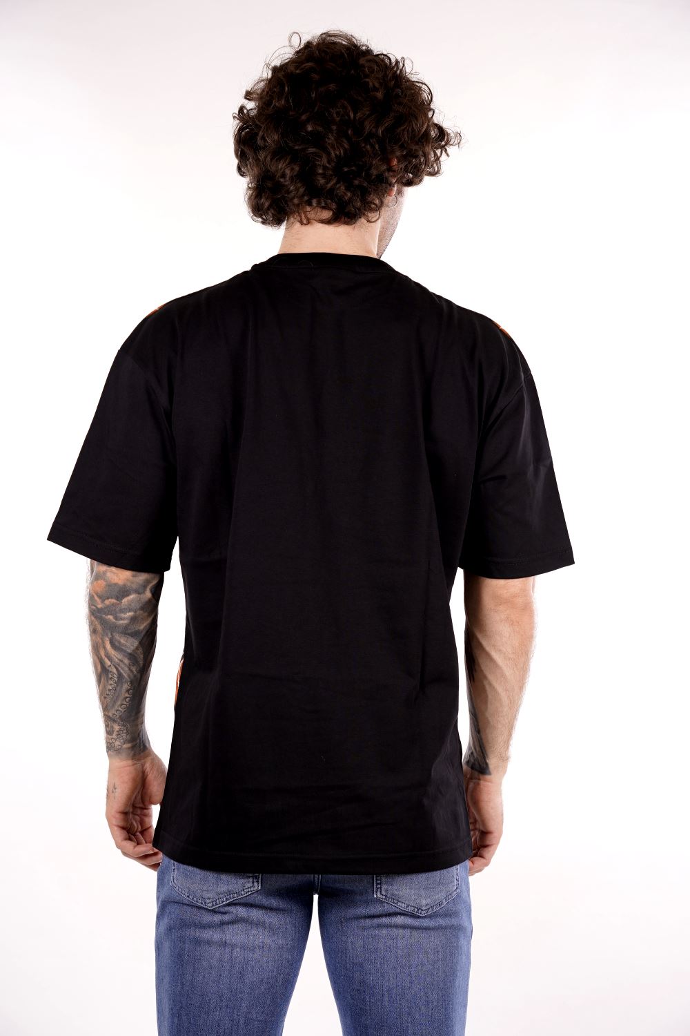 T-shirt PHOBIA da Uomo - nero PH00811ORANGELAT
