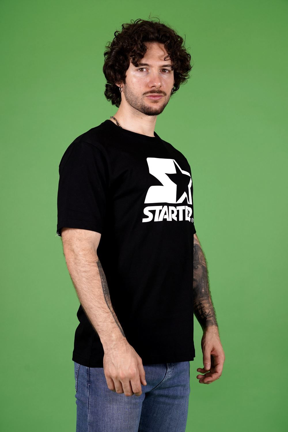 T-shirt STARTER da Uomo - nero 74307BLK