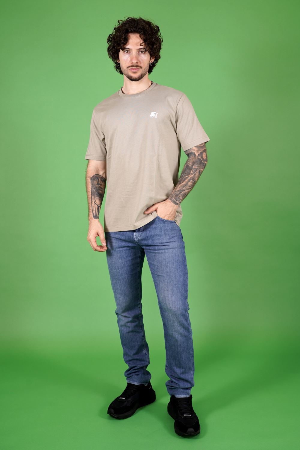 T-shirt STARTER da Uomo - bianco 74321CREMA