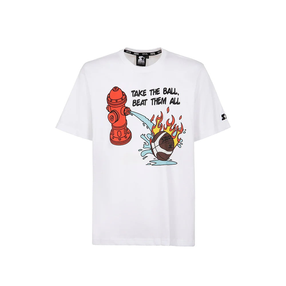 T-shirt STARTER da Uomo - bianco 74396WHT