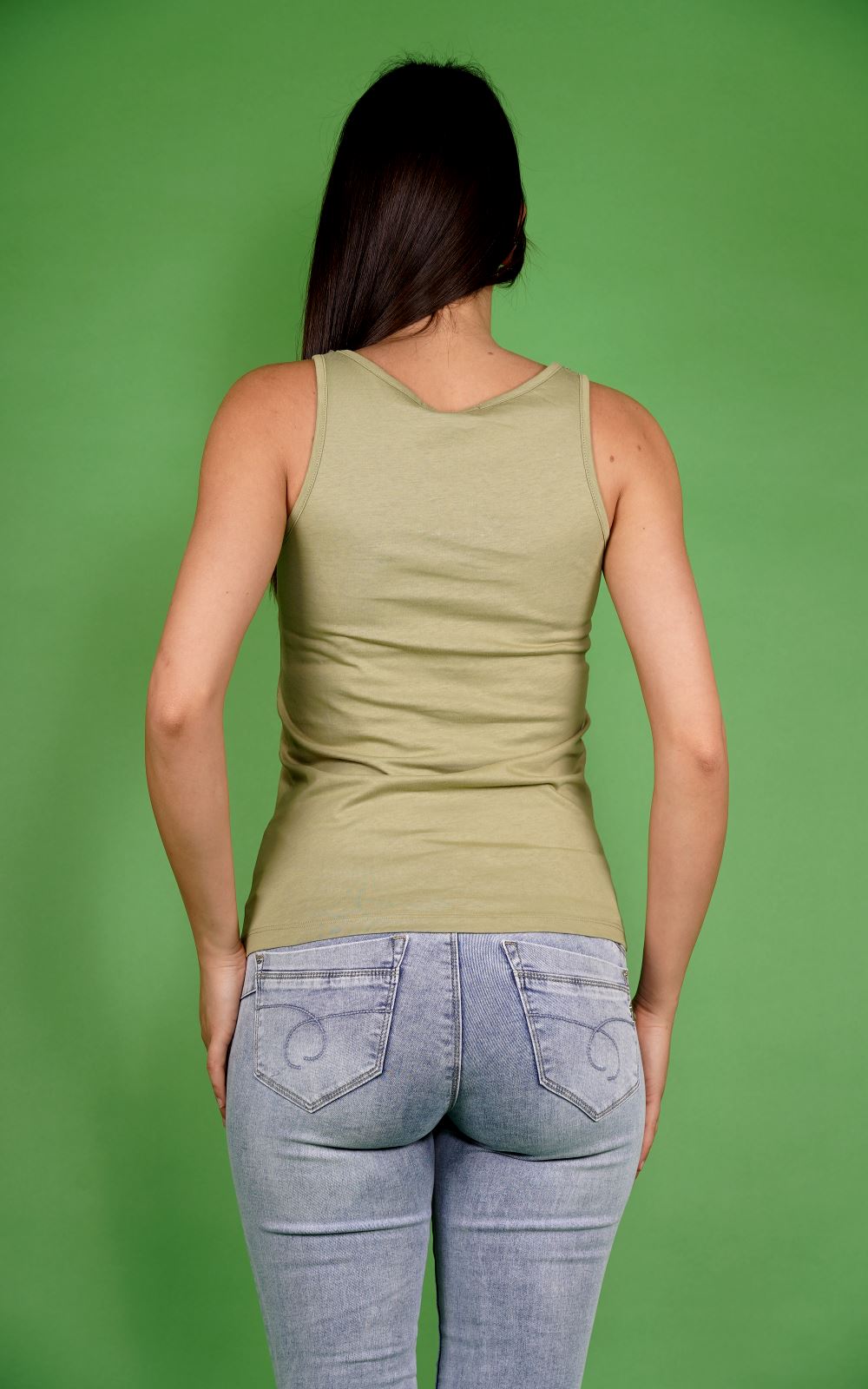Canotta TAKE TWO da Donna - verde DKE9008MILITARE