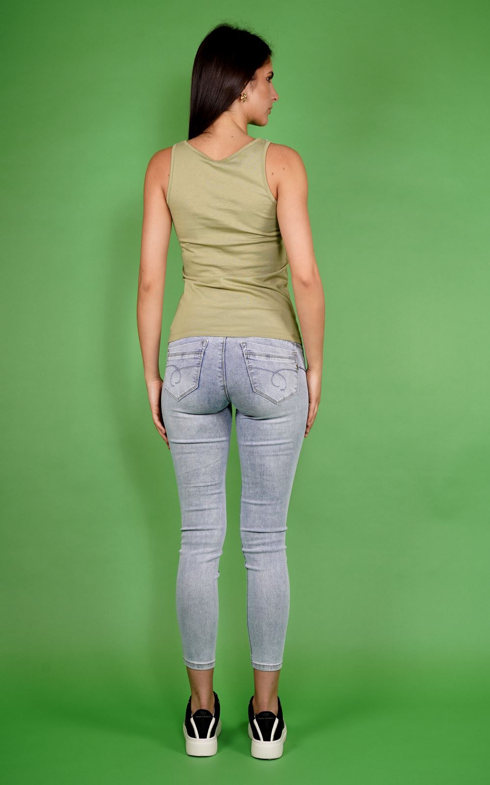 Canotta TAKE TWO da Donna - verde DKE9008MILITARE