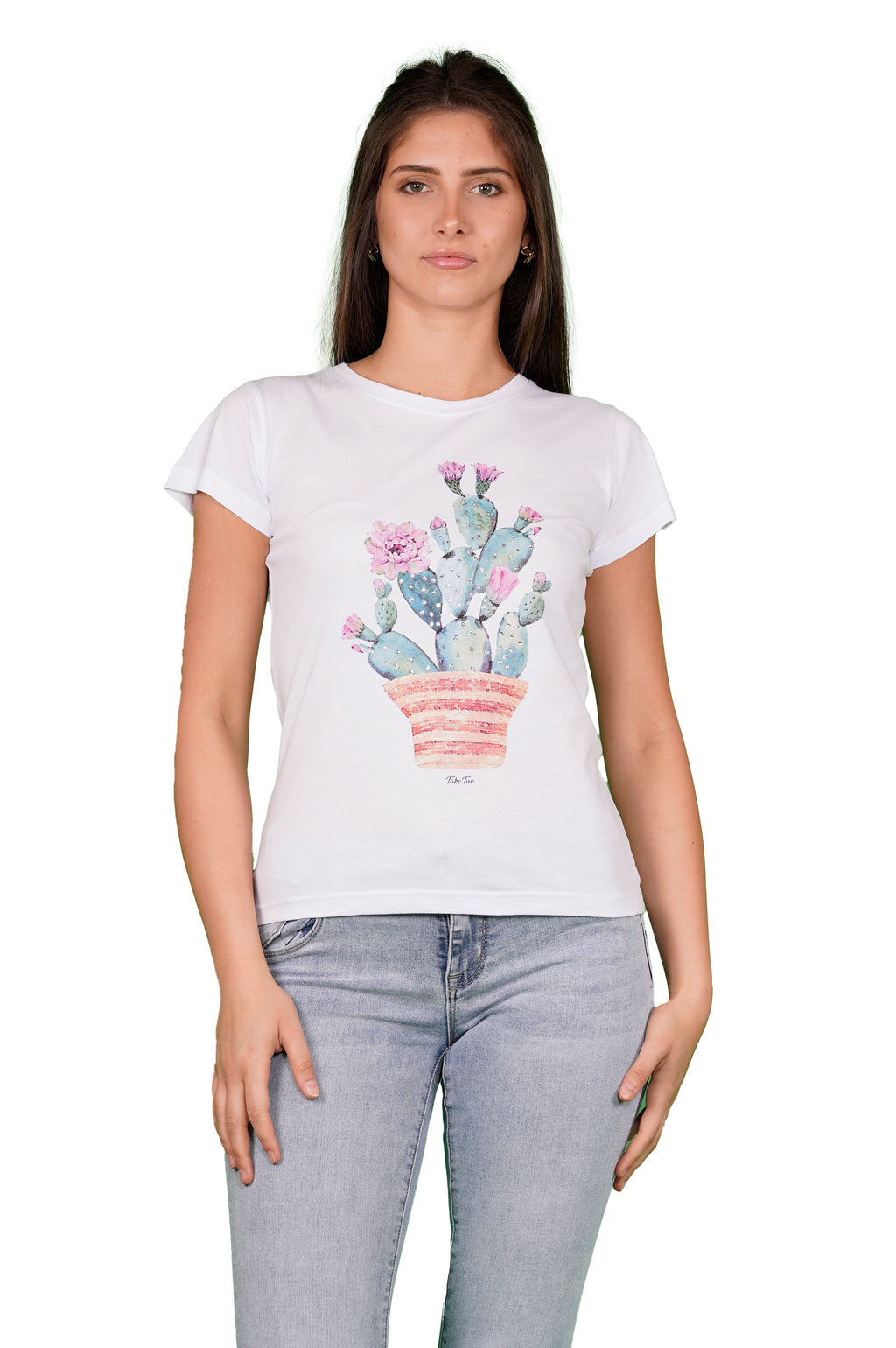 T-shirt TAKE TWO da Donna - bianco DKE9108WHT