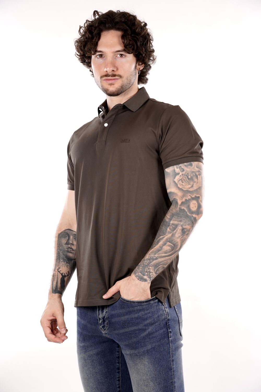Polo TAKE TWO da Uomo - verde UKE7060MILITARE