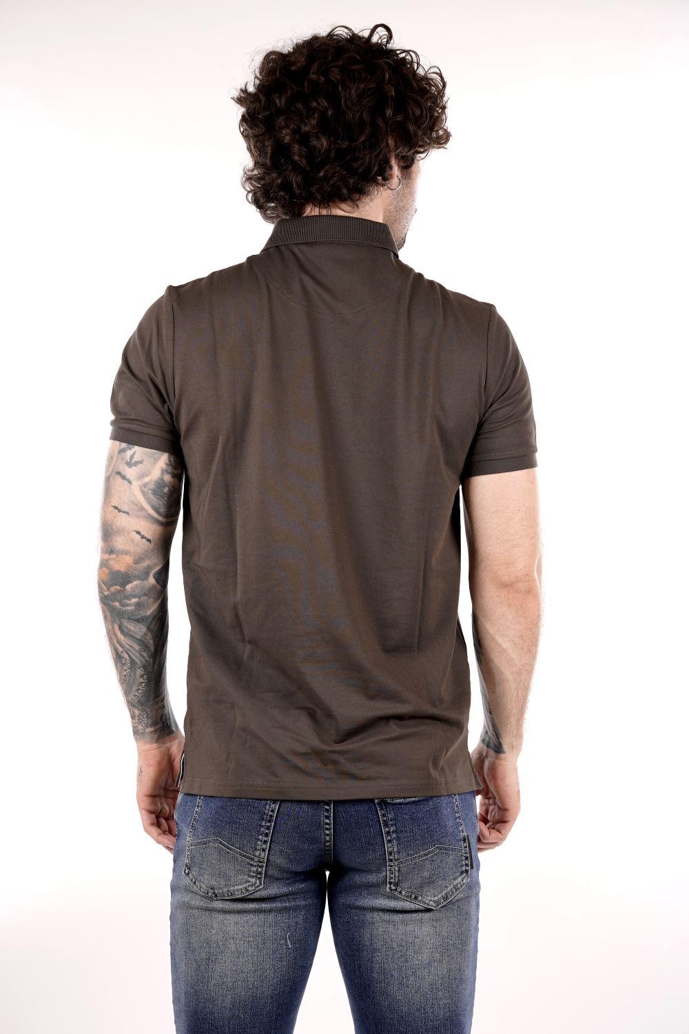 Polo TAKE TWO da Uomo - verde UKE7060MILITARE