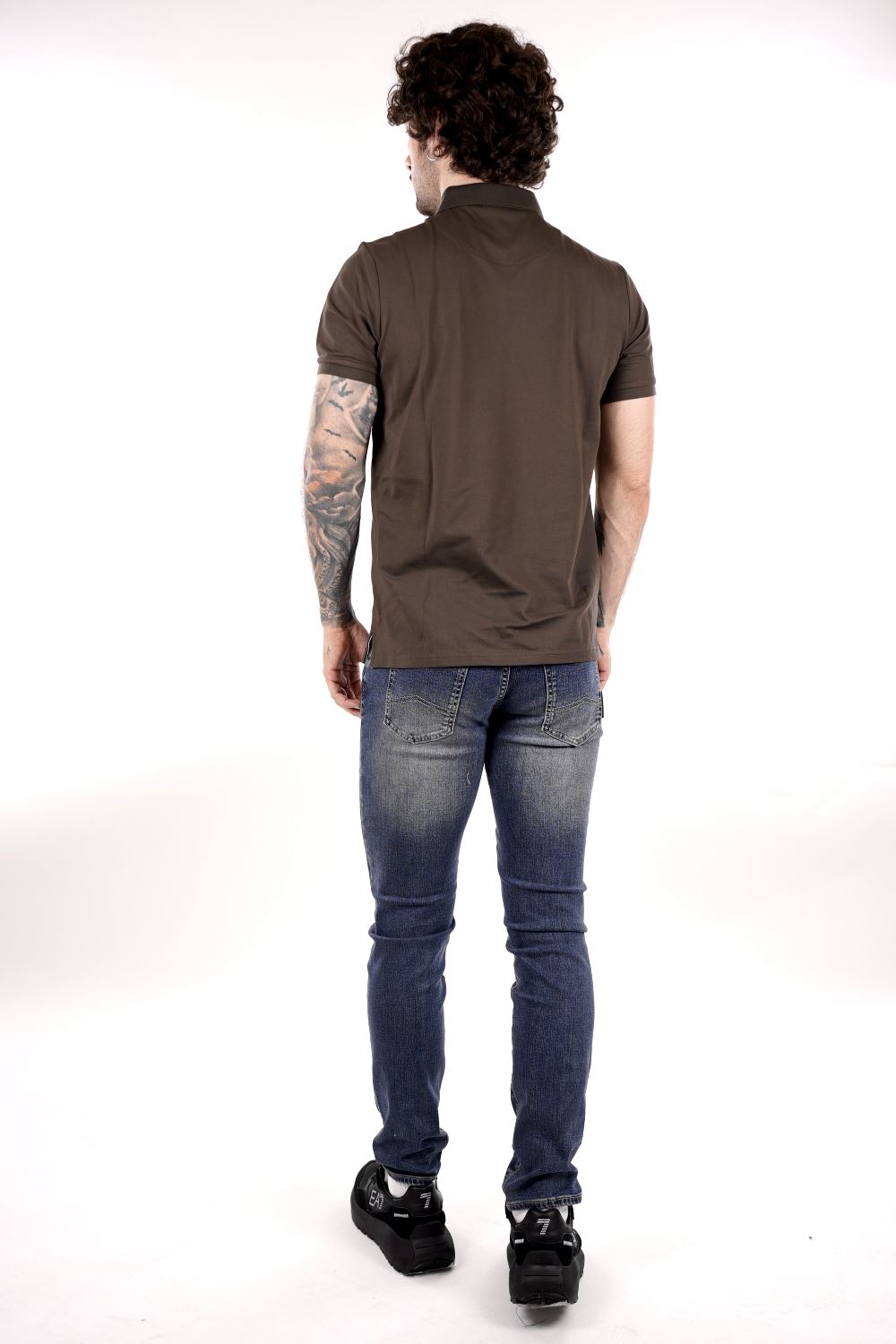 Polo TAKE TWO da Uomo - verde UKE7060MILITARE