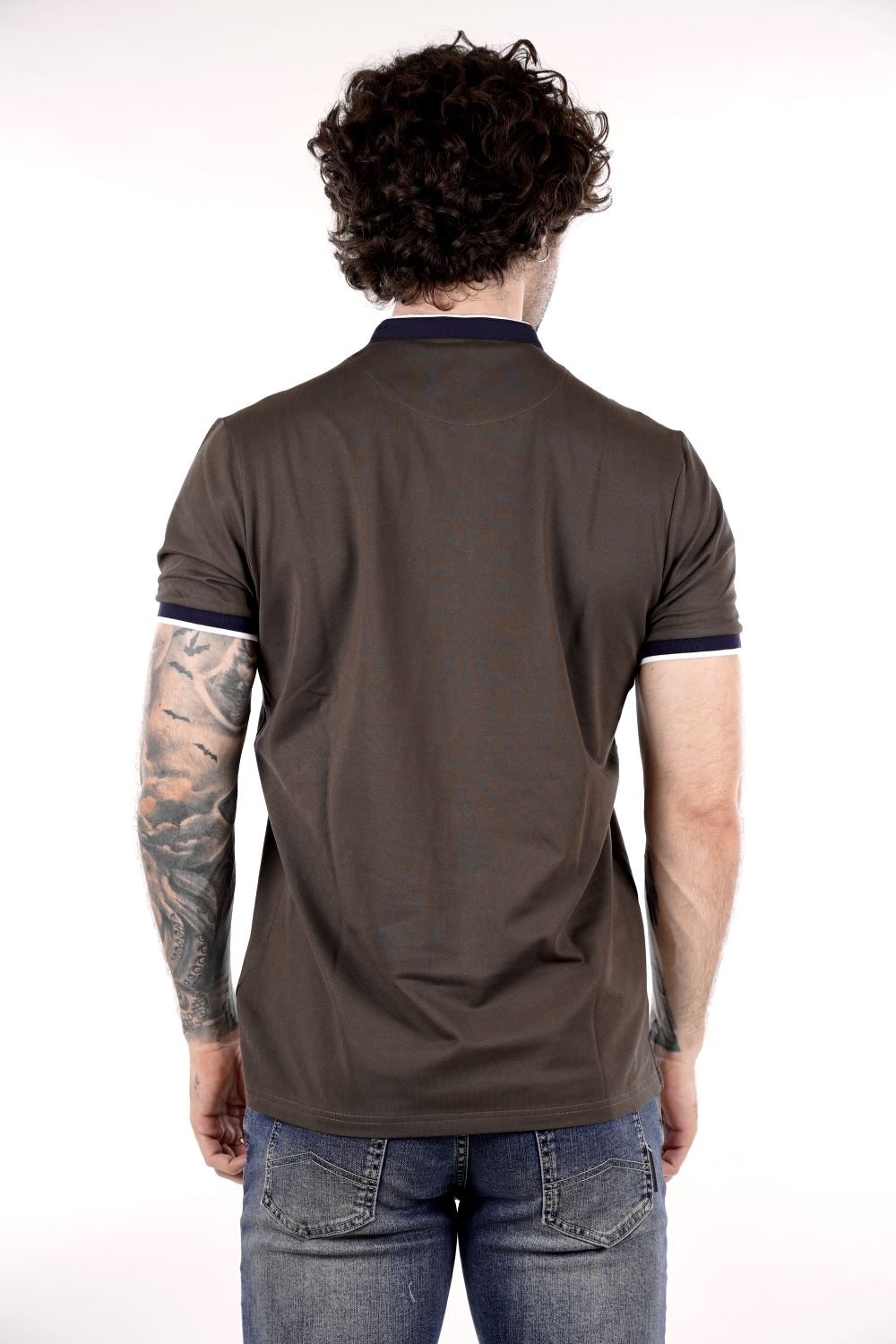 Polo TAKE TWO da Uomo - verde UKE7063MILITARE