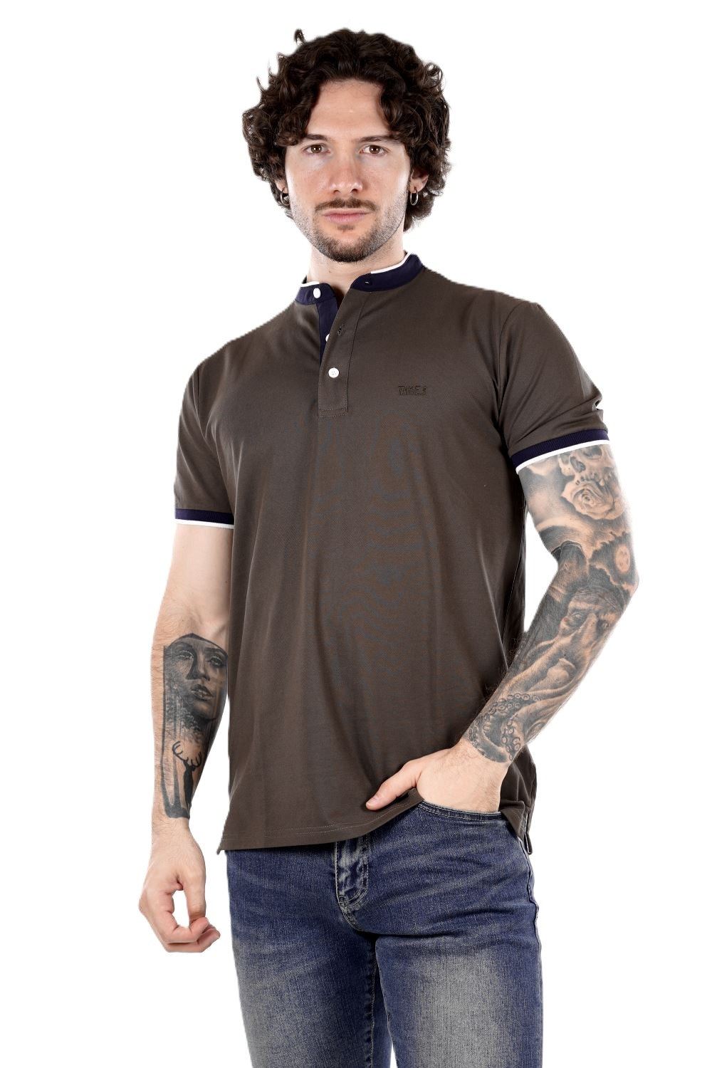 Polo TAKE TWO da Uomo - verde UKE7063MILITARE